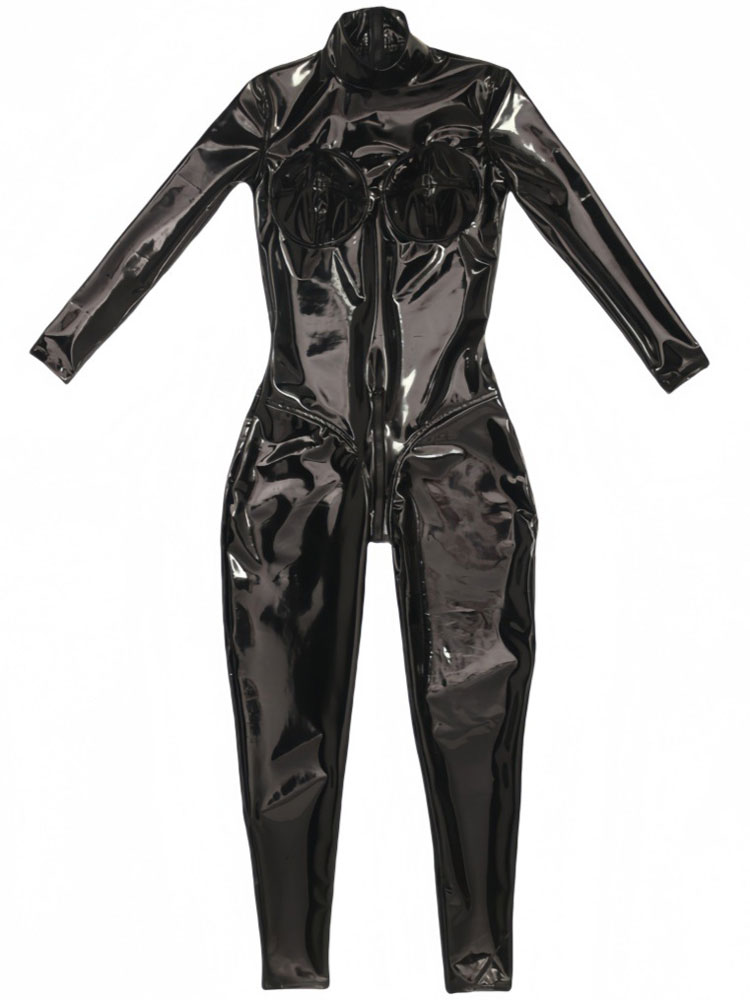 Shapewear Bodysuit Firm - Sexy PU Latex Ammonia Jumpsuit Women's