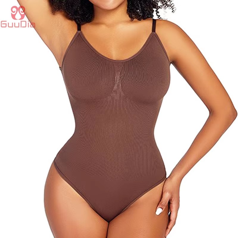 Shapewear Bodysuit Firm - GUUDIA Spandex Bodysuit Thong String Shapewear