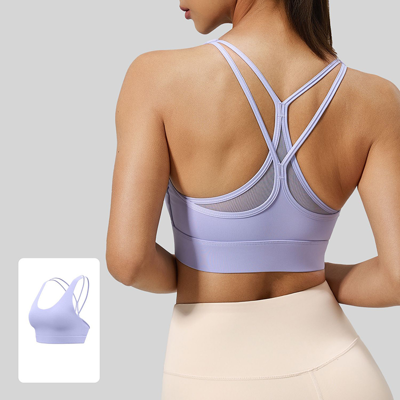 Sports Bra High Impact - 2026 New Women Sexy Mesh Cross