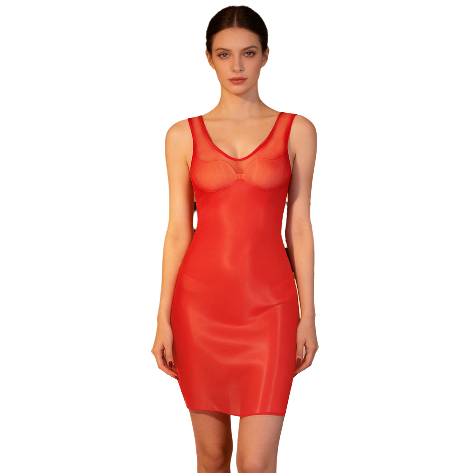 Womens Glossy Sheer Bodycon Dr - đánh giá và giá Babydoll Chemise Night