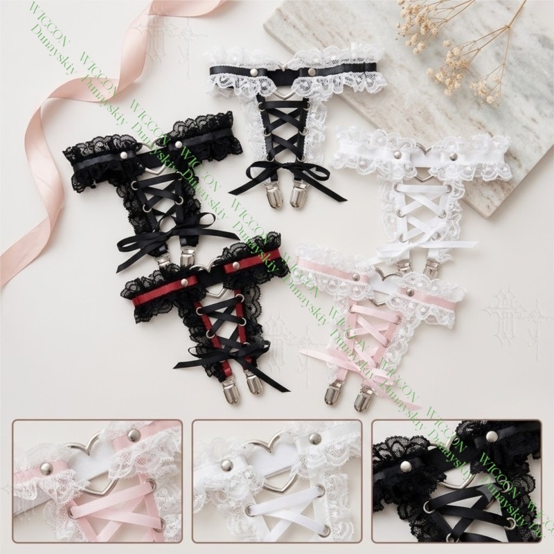 Jirai Kei Figure Ribbon Buckle - đánh giá và giá Garter Belt Set