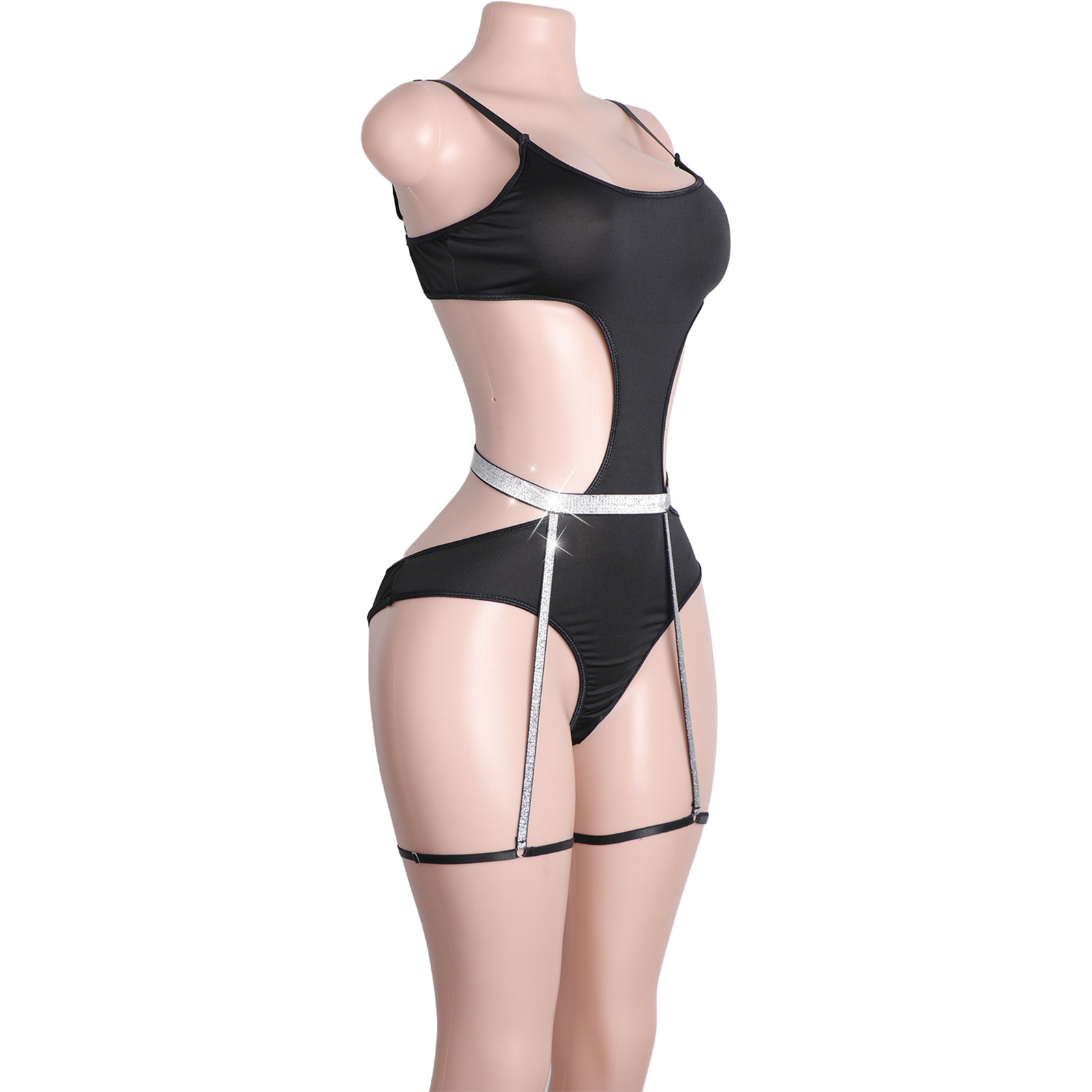 Custom Rhinestone Pole Dancewe - đánh giá và giá Garter Belt Set