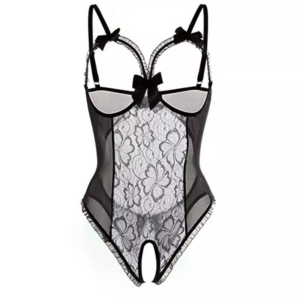 Women Sexy Open Bra Strap Ling - đánh giá và giá Babydoll Chemise Night