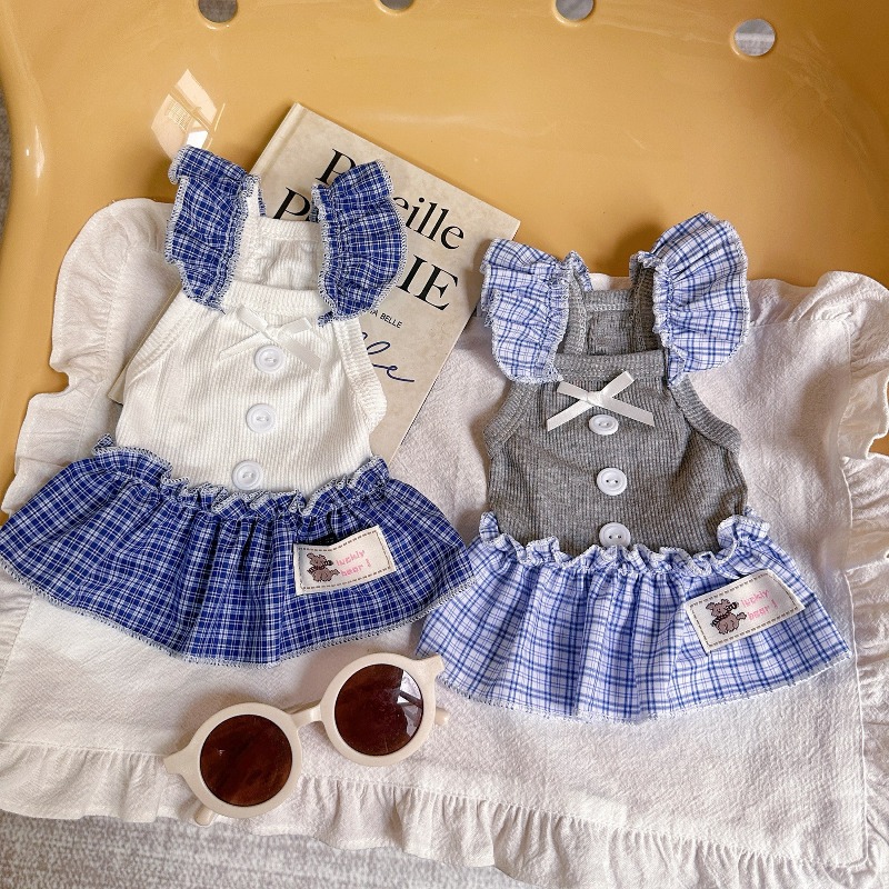 Pet Dress Summer Vest Checkere - đánh giá và giá Lace Teddy Lingerie