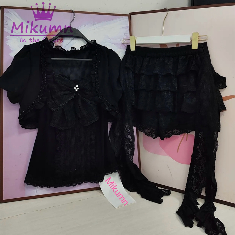 Mikumn Gothic Lolita Black Lac - đánh giá và giá Cami Top Lace