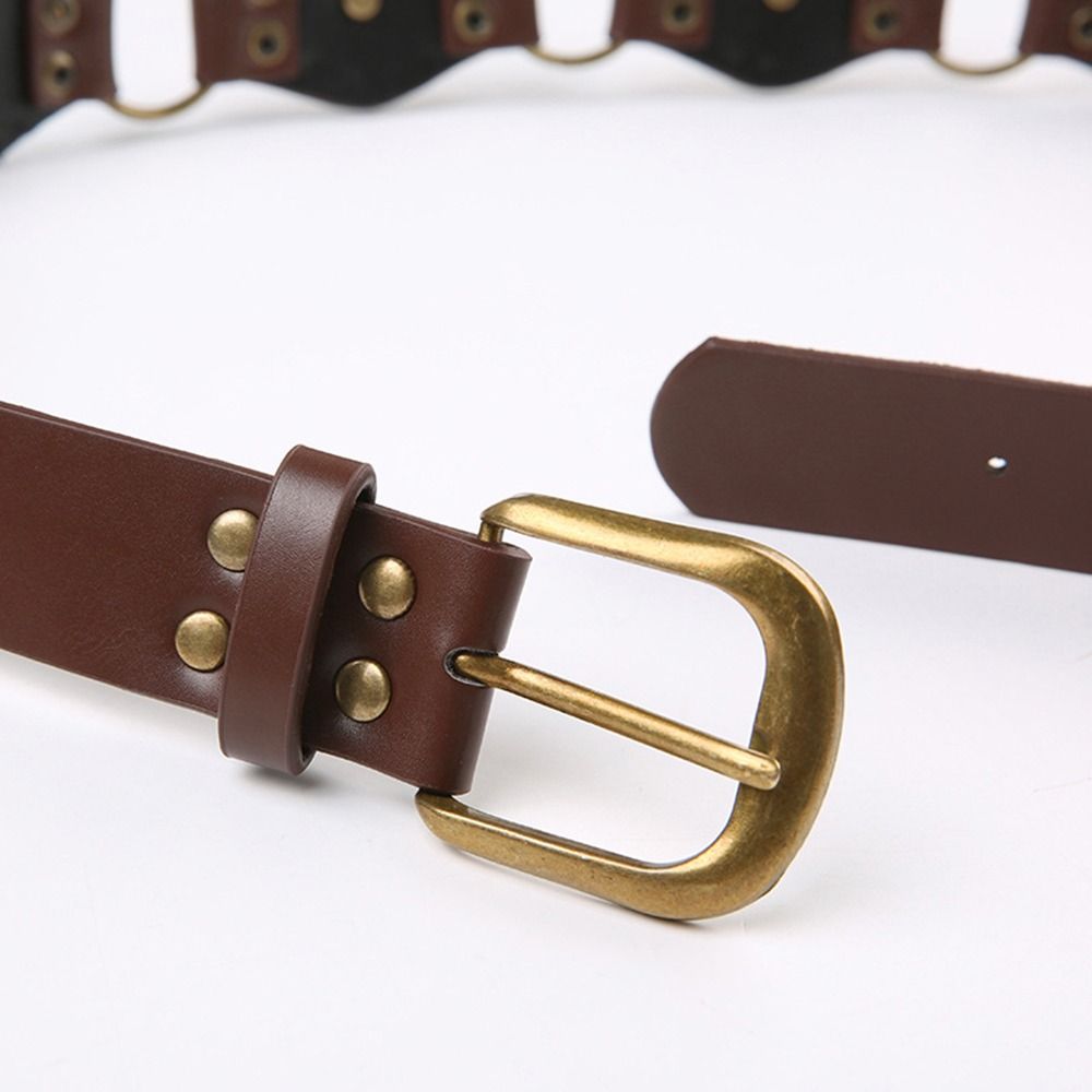 Grommet PU Leather Waist Belt  - đánh giá và giá Corset Waist Cinch