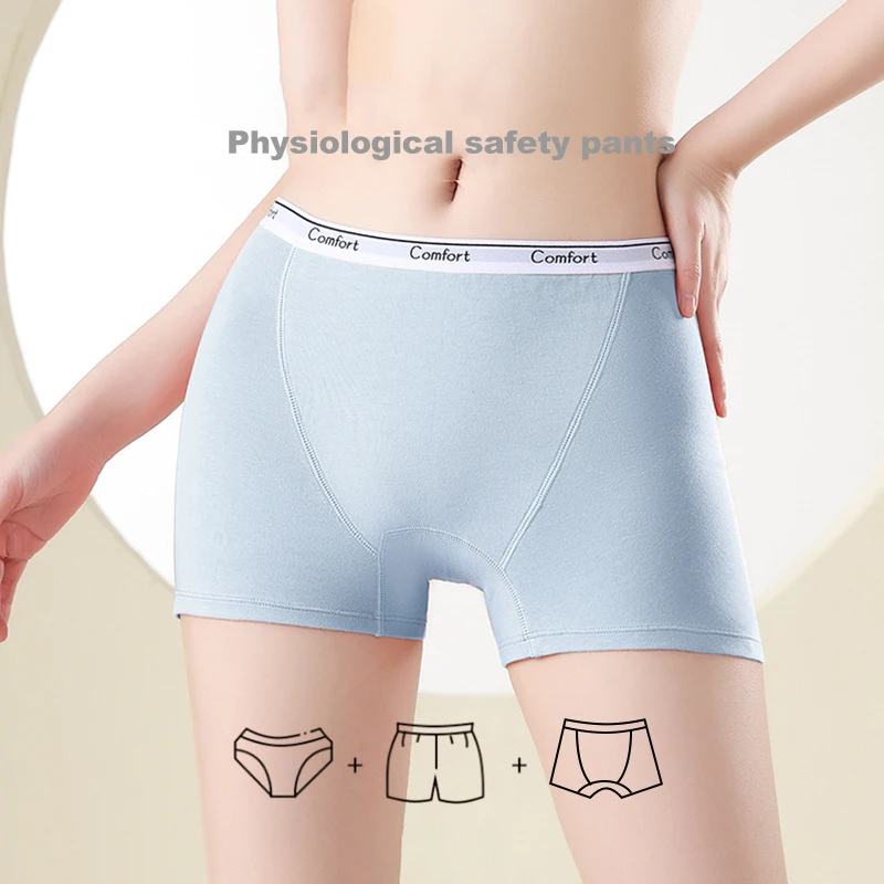 1pcs Cotton Women's Menstrual  - đánh giá và giá Boyshort Underwear