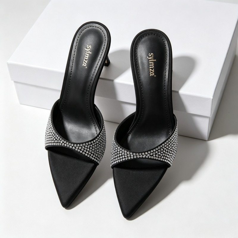 Rhinestone Designer Heels Slip - đánh giá và giá Slip Dress Satin
