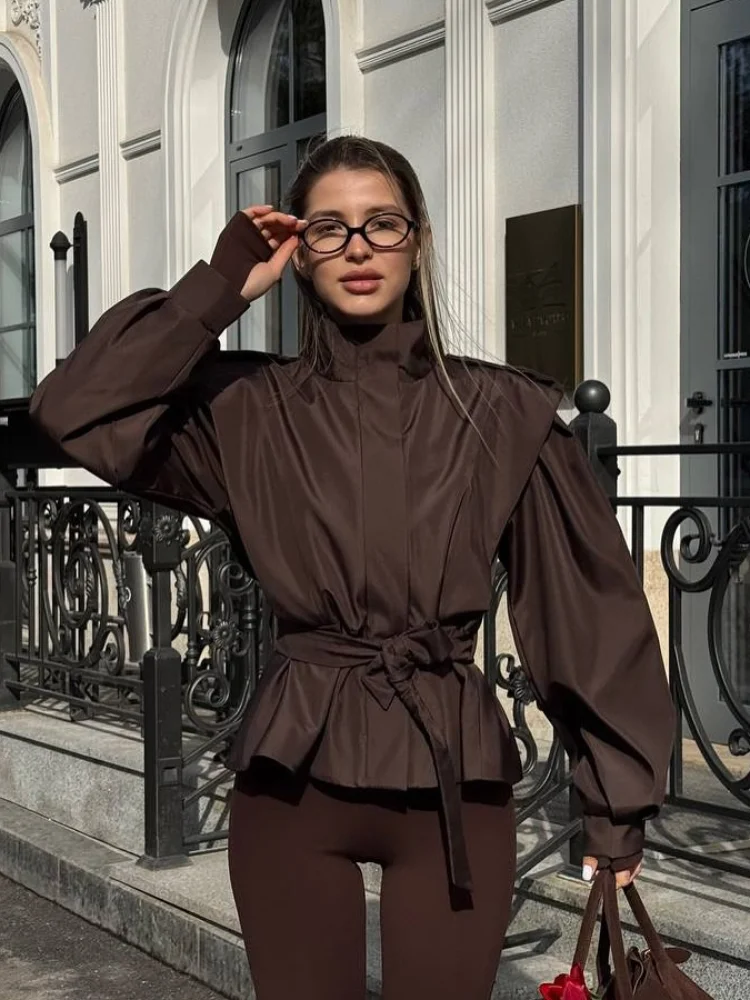 Women Solid Lace Up Lapel Jack - đánh giá và giá Corset Waist Cinch