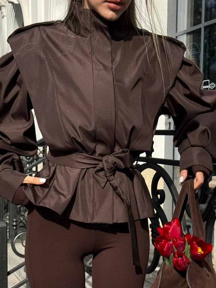 Women Solid Lace Up Lapel Jack - đánh giá và giá Corset Waist Cinch