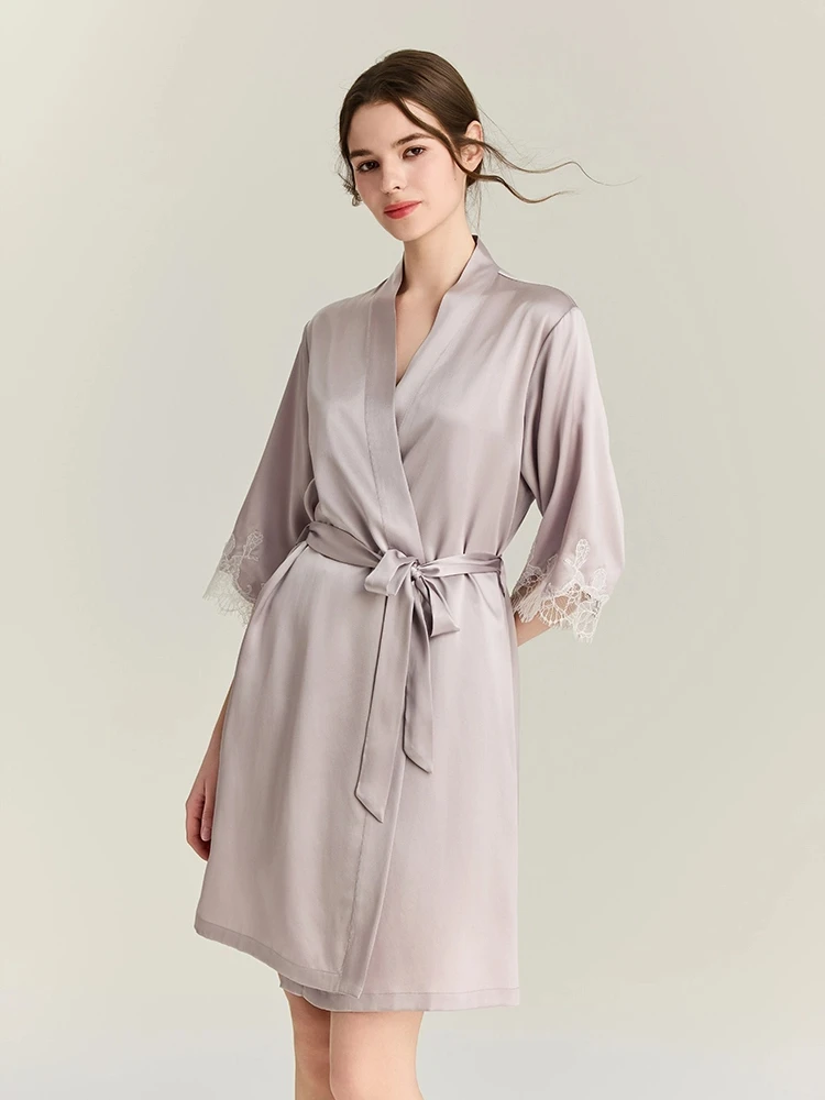 22MM 100% Mulberry Silk Robe G - đánh giá và giá Robe Silk Women