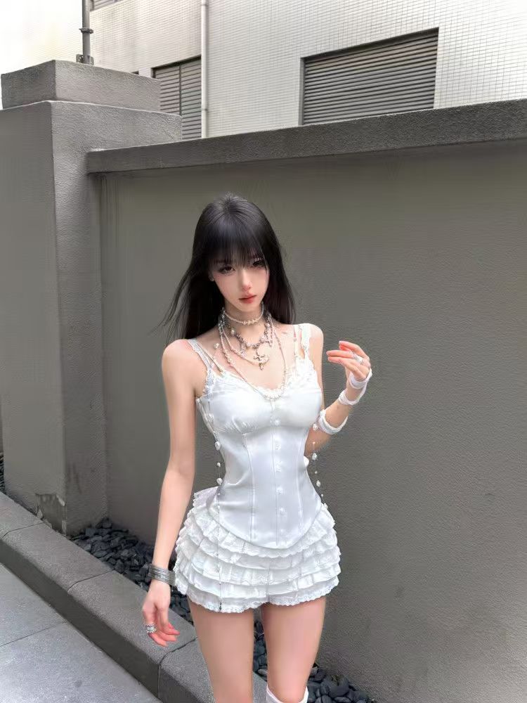 Coquette Lace Corset 2 Piece S - đánh giá và giá Cami Top Lace