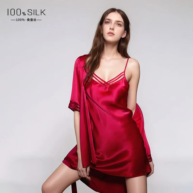 19MM 100% Mulberry Silk Robe G - đánh giá và giá Robe Silk Women