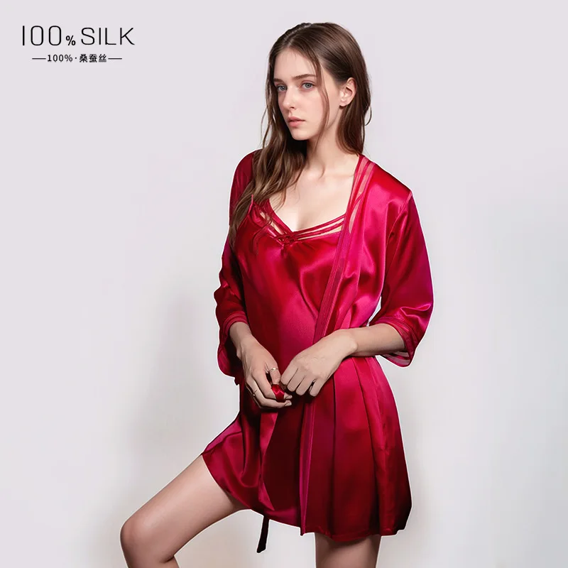 19MM 100% Mulberry Silk Robe G - đánh giá và giá Robe Silk Women