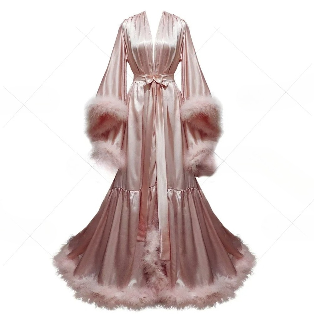 Customized Bathrobe for Women  - đánh giá và giá Robe Silk Women