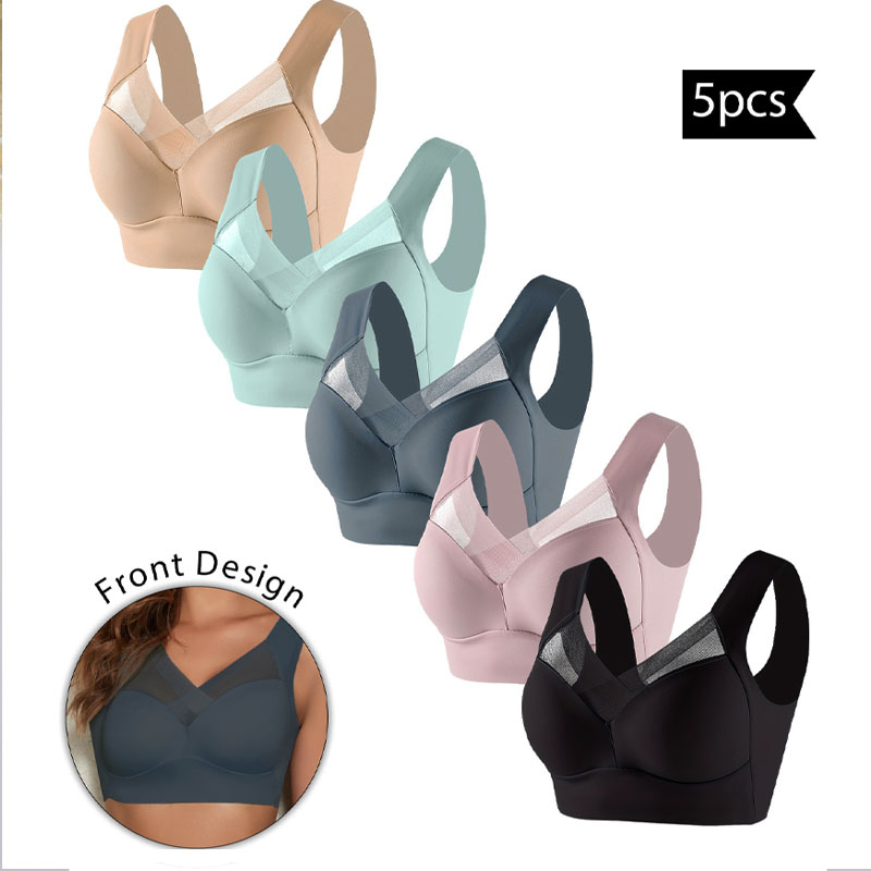 5PCS Women Sports Bras Full Cu - đánh giá và giá Bralette Wireless Soft