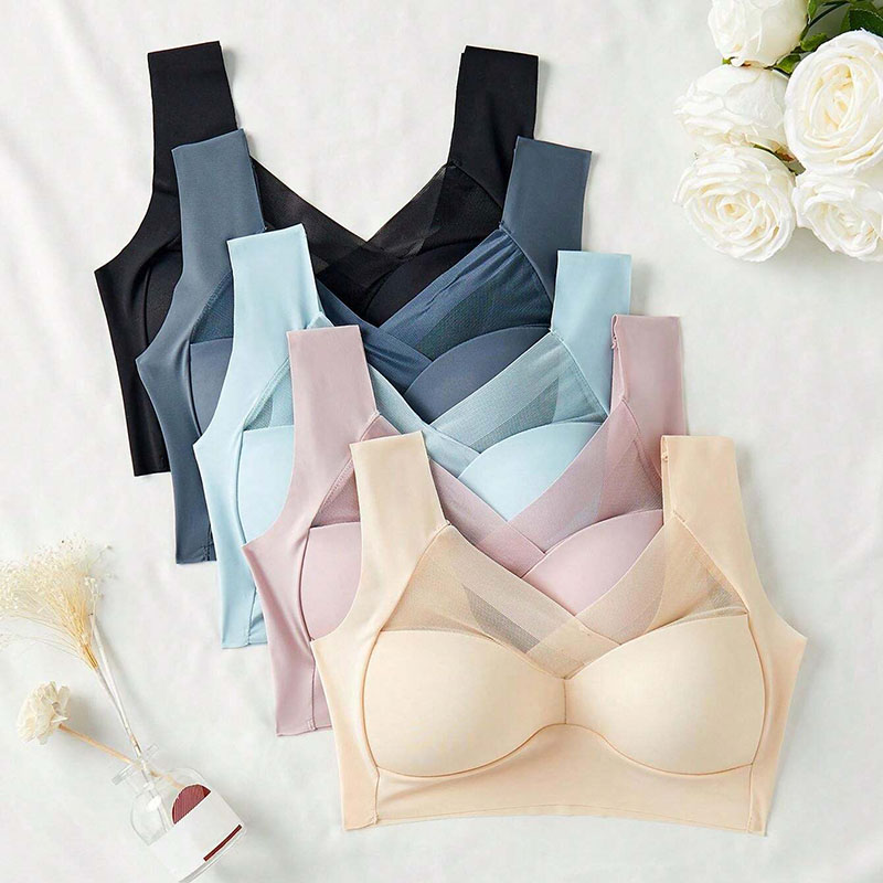 5PCS Women Sports Bras Full Cu - đánh giá và giá Bralette Wireless Soft