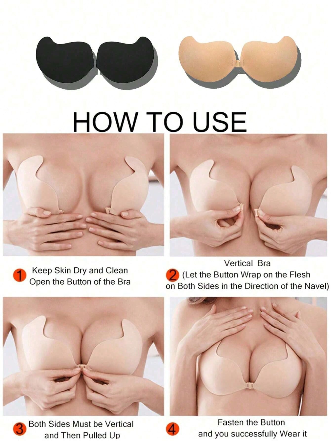 2-pack Women's Self-Adhesive I - đánh giá và giá Push Up Bra Padded