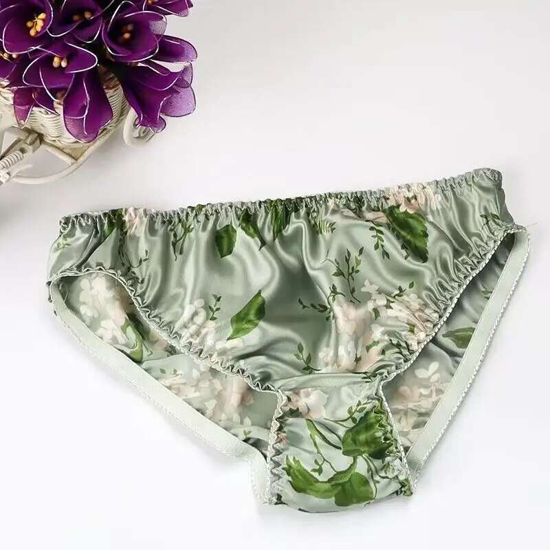 Summer Floral Print Ice Silk M - đánh giá và giá Boyshort Underwear