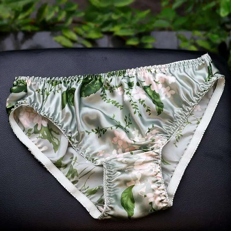 Summer Floral Print Ice Silk M - đánh giá và giá Boyshort Underwear