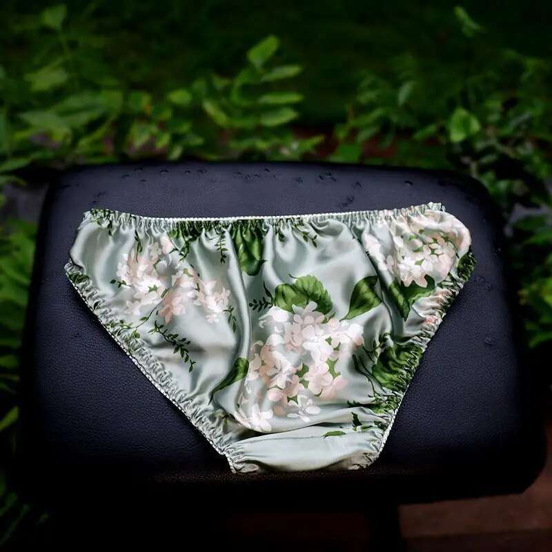Summer Floral Print Ice Silk M - đánh giá và giá Boyshort Underwear