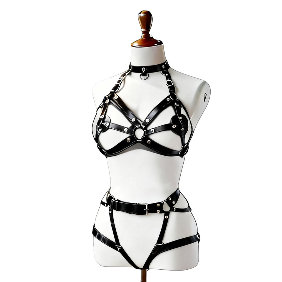 Women Sexy Leather Lingerie Bo - đánh giá và giá Garter Belt Set
