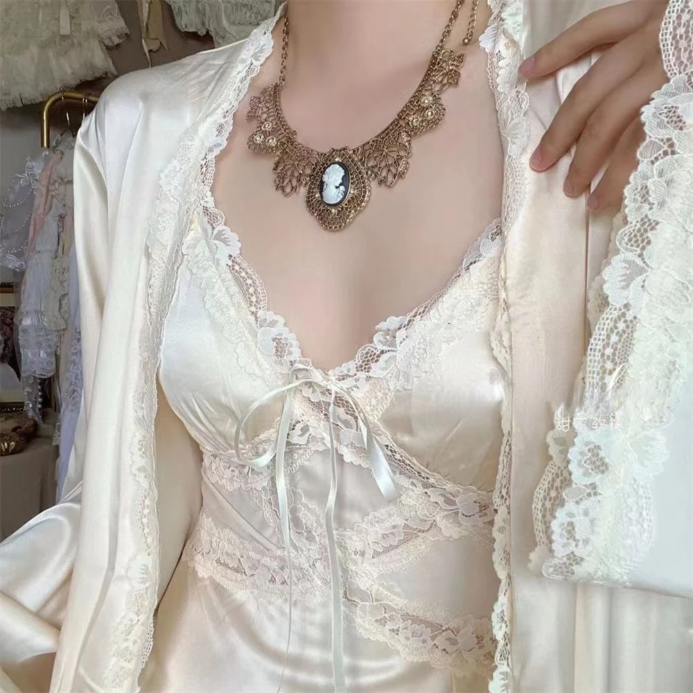 Silk Robe Gown Sets Women Gent - đánh giá và giá Robe Silk Women